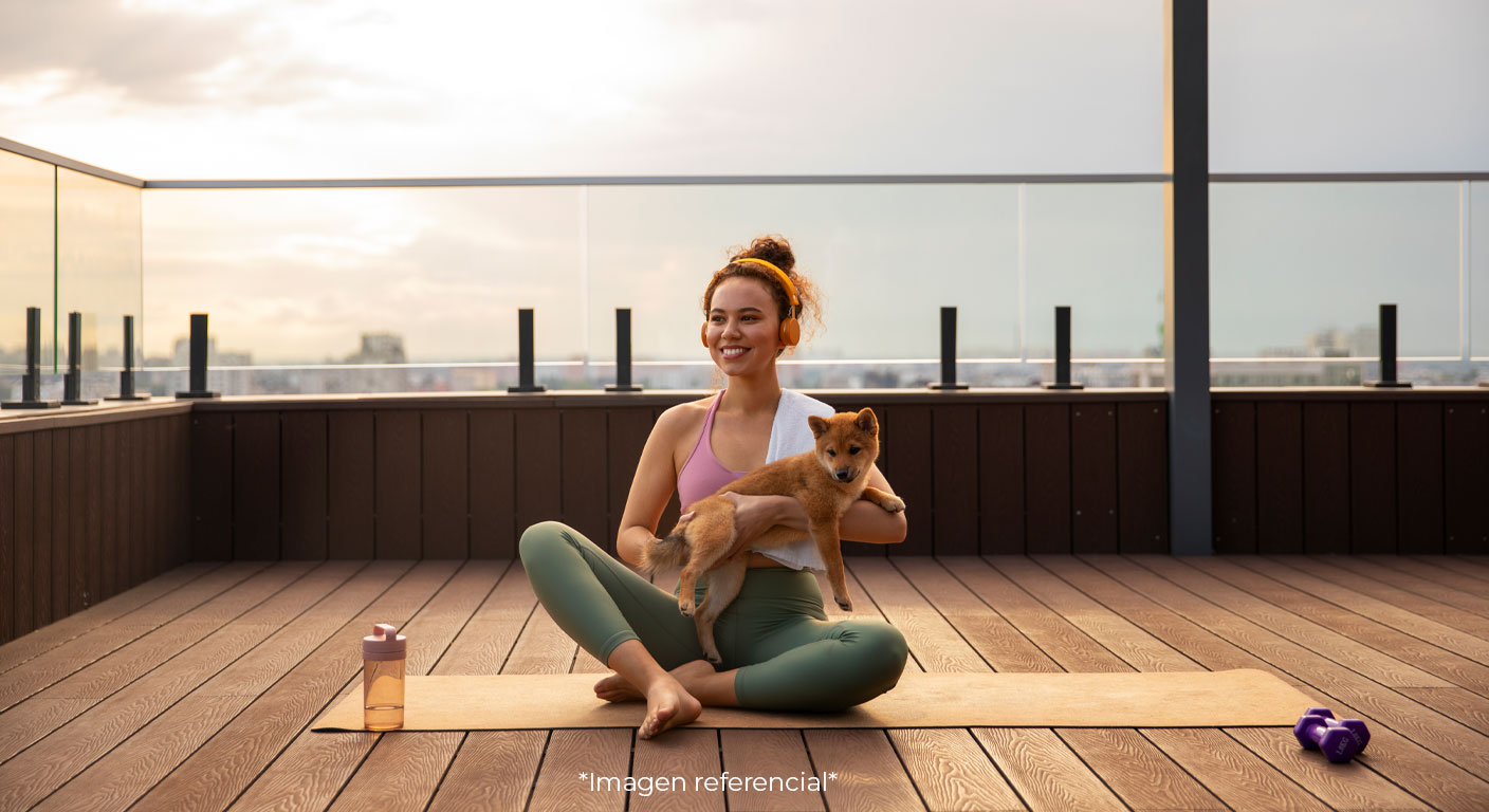 Espacio ideal para practicar yoga en casa
